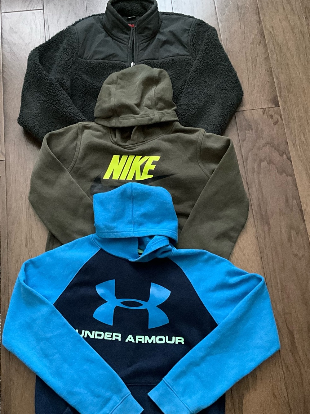 BOYS BUNDLE School Clothes Size 10-12 Boys Hoodies Zip-Up Jascket